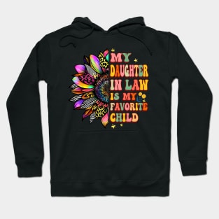 My Daughter In Law Is My Favorite Child Groovy Mother's Day Hoodie